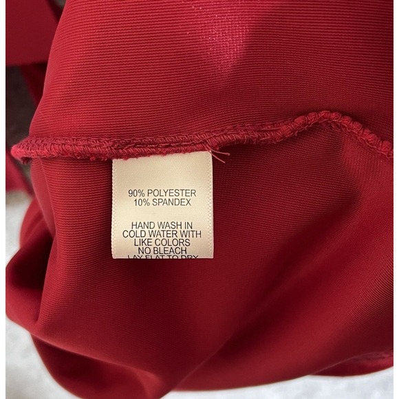 Gibson x Glam Squad Velour Adjustable Tie Strap Tank Top Womens Size XS Red NWT - Picture 5 of 8